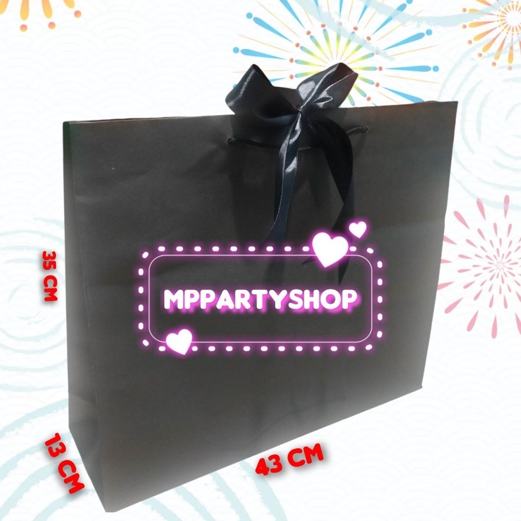 

PAPER BAG HITAM POLOS BESAR//UKURAN JUMBO