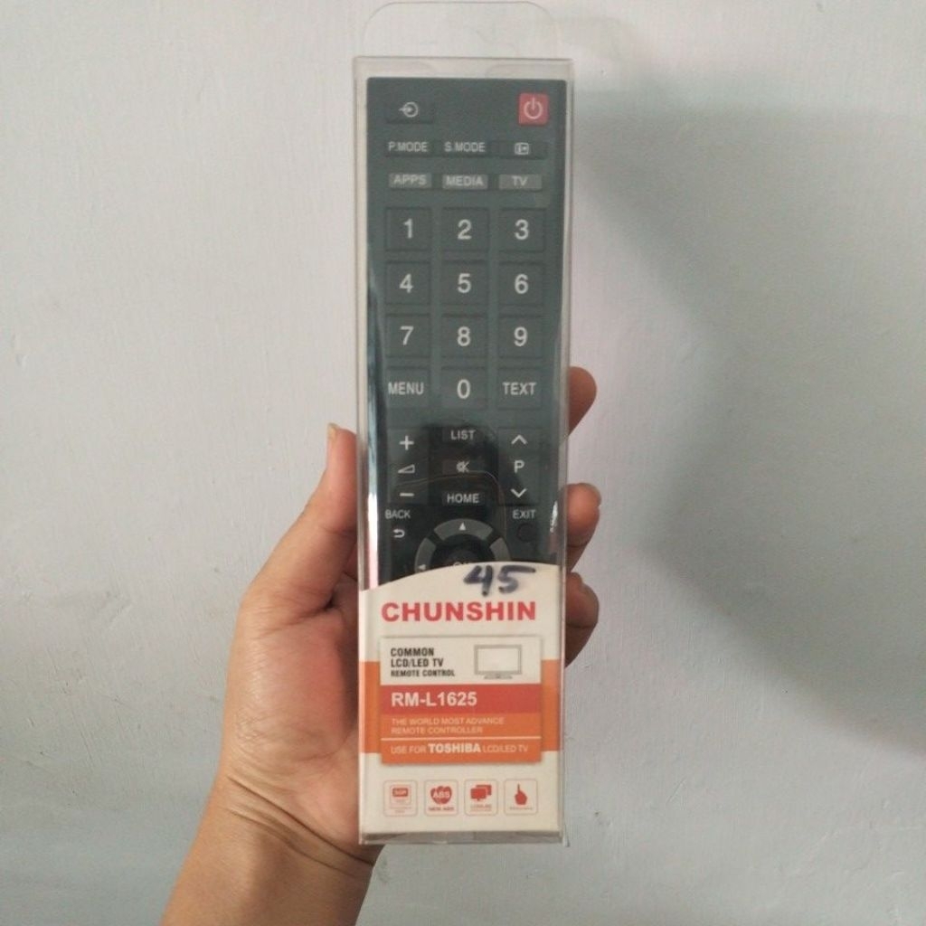 remote tv Toshiba,LED dan smart tv.