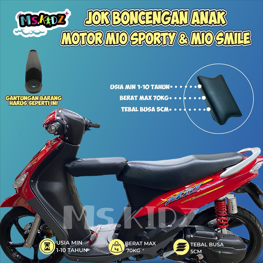 Jok Boncengan Anak Motor MIO SPORTY & MIO SMILE Kursi Dudukan Anak Motor Matic