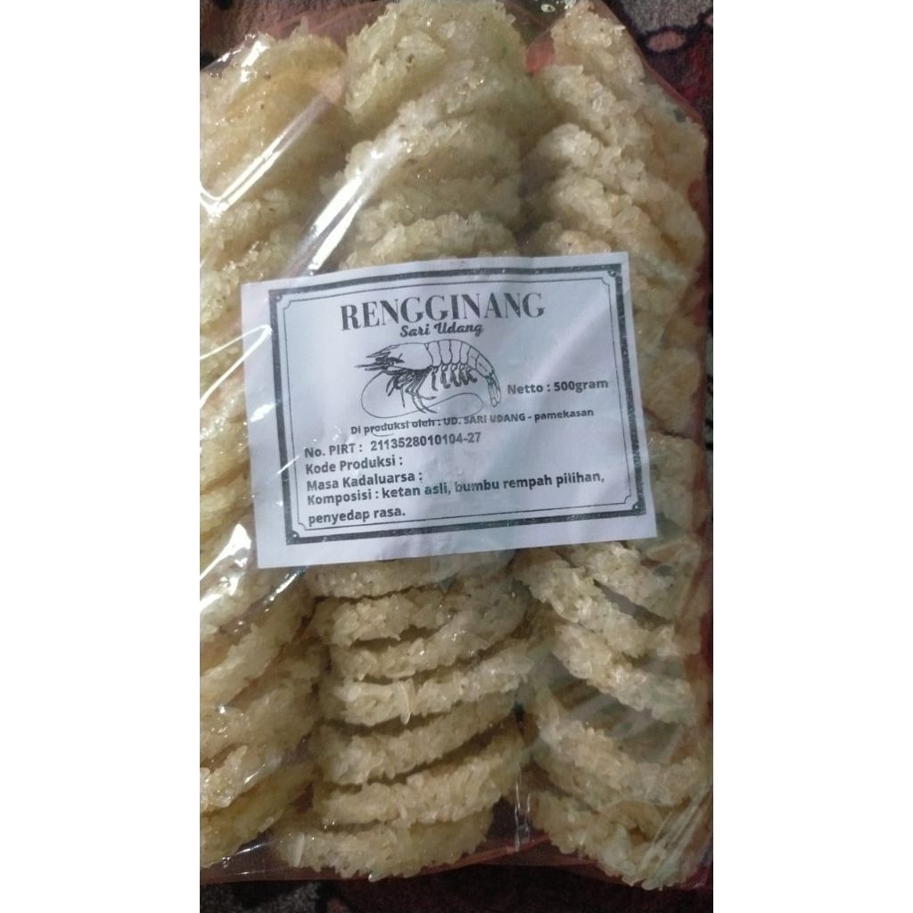 

RENGGINANG SARI UDANG KHAS MADURA NETTO 500 GR ISI 50 PCS