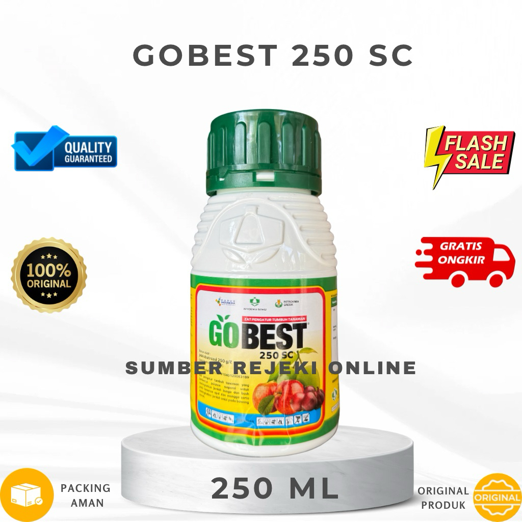 GOBEST 250 SC - 250ml Zat Pengatur Tumbuh Tanaman / Perangsang buah ORIGINAL