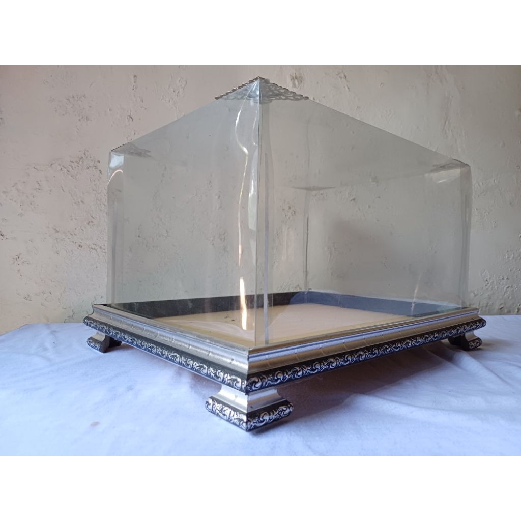 

Box hantaran seserahan//Kotak Seserahan frame fiber 1 pcs XL + tutup mika hias siku