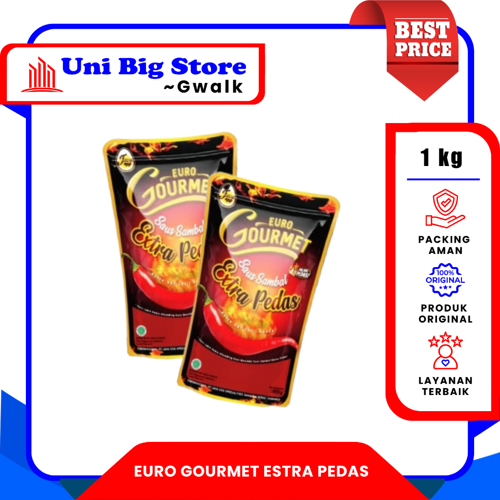 

EURO GOURMET SAUS SAOS SAMBAL ESTRA PEDAS - 1 kg