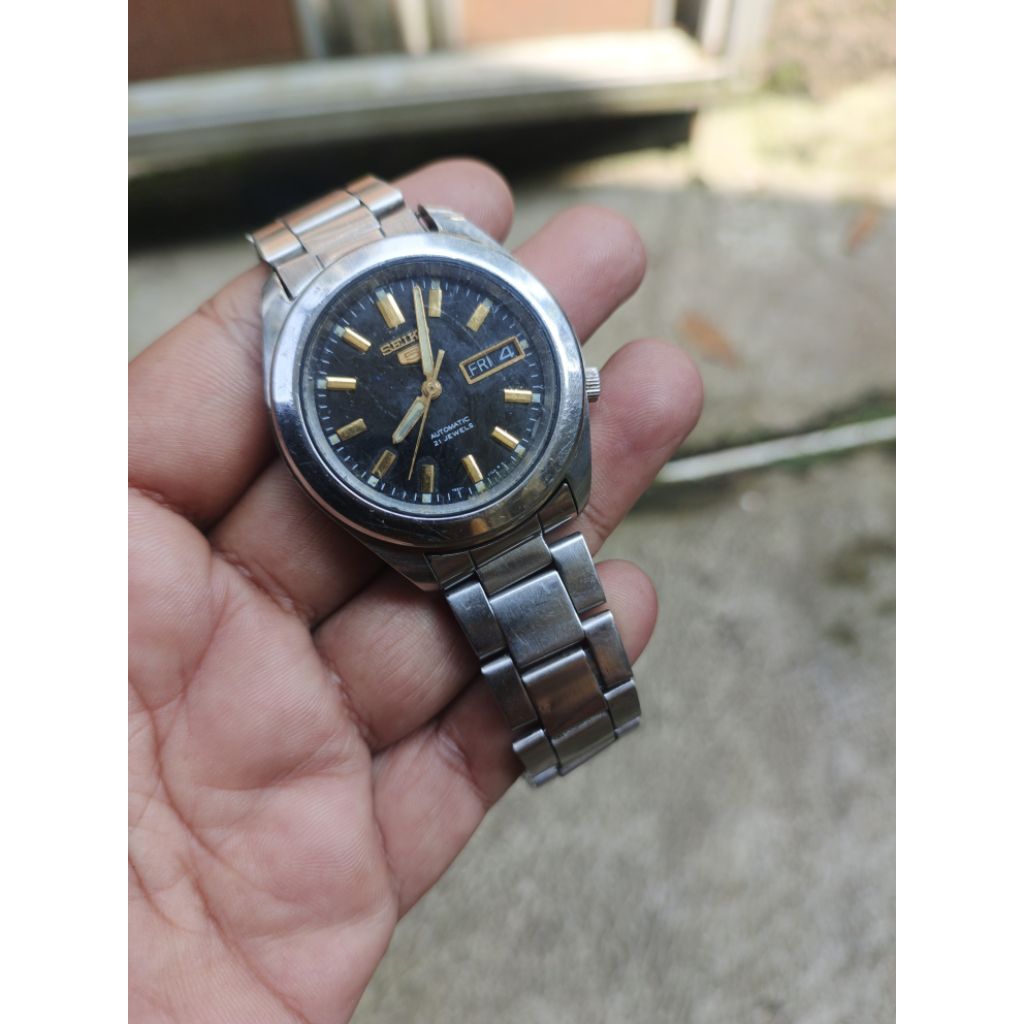 jam tangan seiko 5 otomatis vintage 7s26 second antiq