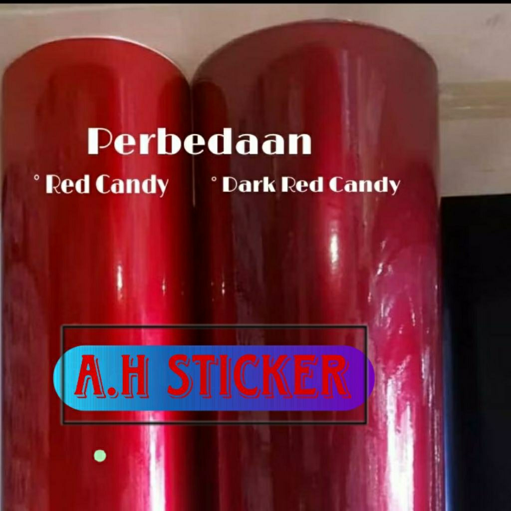 Sticker Scotlite Merah Tua Mettalik Candy Scotlite Dark Red Candy Skotlet Motor Vario Merah Tua Cand