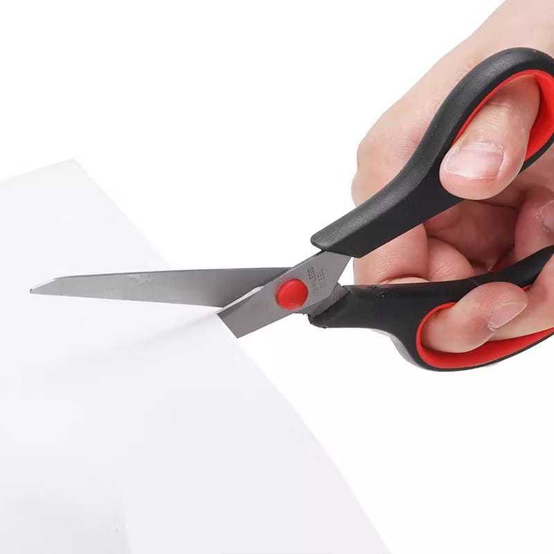 

[ STAR ] Gunting Kain Merah Hitam Besar / Gunting Kain Hitam Merah Ergonomis