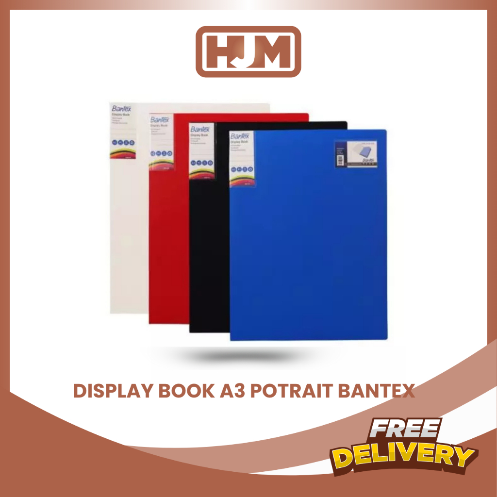 

BANTEX DISPLAY BOOK / CLEAR HOLDER A3 POTRAIT 3163
