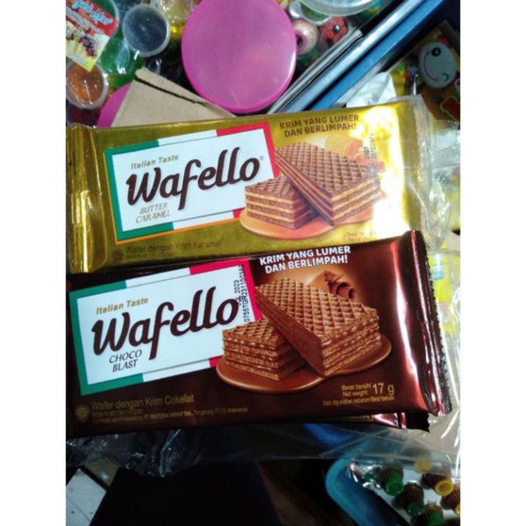 

Wafello Wafer Renyah Berlapis Krim Lumer Isi 10pcs
