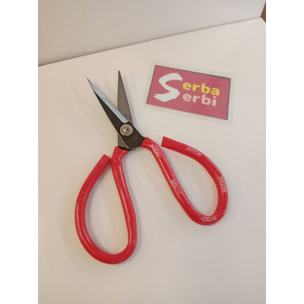 

*8" MERAH GUNTING KULIT*Gunting kulit kain serbaguna