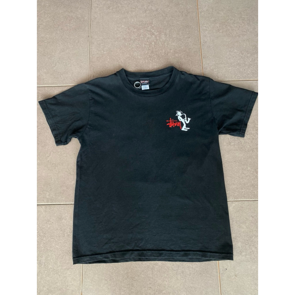 Stussy Outdoor Vintage Saxophone Jazz Man T-Shirt Rare (bootleg)