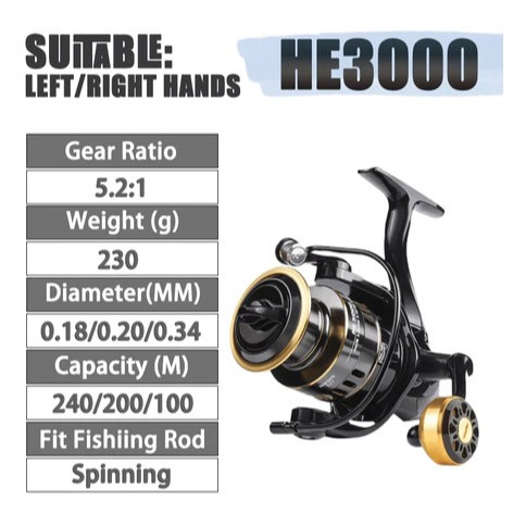 DAIWA Fishing Reel Pancing Murah Kuat Power Handle Dalam Stok Reel Pancing Spooler Reel Peralatan Pa