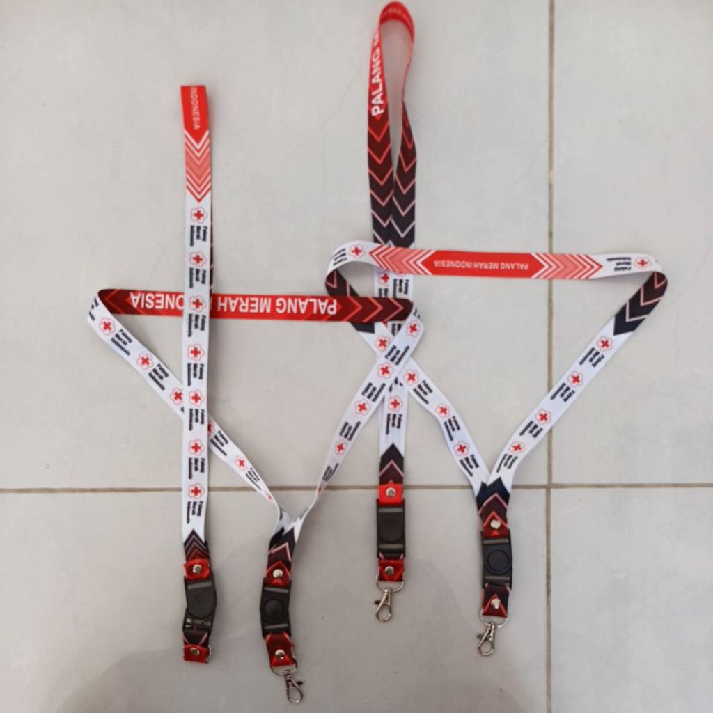 

TALI LANYARD ID CARD PALANG MERAH INDONESIA PMI DESAIN 10