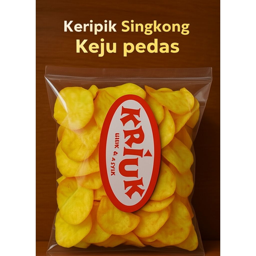 

Kripik Singkong Kriuk Berbagai Rasa – Jajanan Legendaris Kekinian