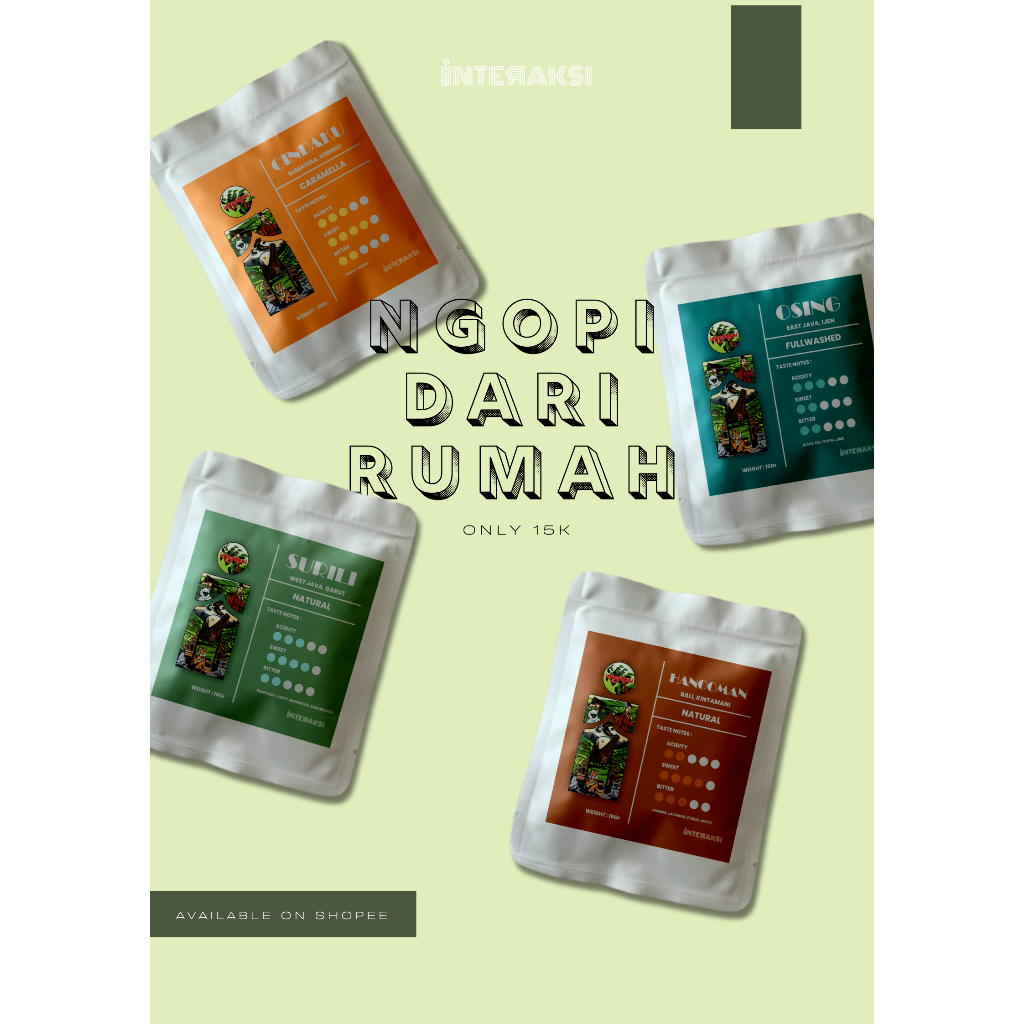 

Kopi Drip Bag/Kopi Sachet 10gr/Kopi seduh/Kopi filter