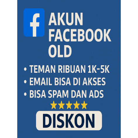 Akun Facebook Old Teman Ribuan Aktif 2FA