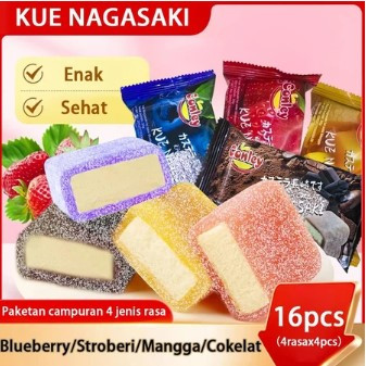 

jttop" Kue Nagasaki /15 Gratis 1/ Ice Skin Cake / Kue Bulan / Mooncake / Lembut / Manis / Creamy / Lezat / Segar / Tradisional / Premium / Halal / Kekinian / Snack / Dessert / Hadiah / Pesta / Lebaran / Keluarga / Sahur / Kue Spesial / Camilan Sehat