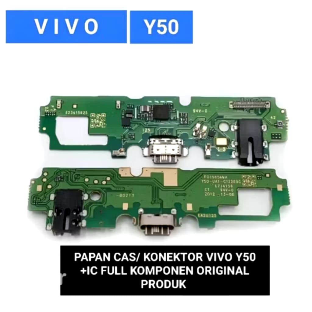 papan cas konektor cas vivo Y 50 original board cas