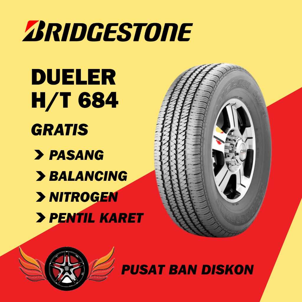 Ban mobil Bridgestone 255 70 R16 Dueler H/T 684 Nissan Navara