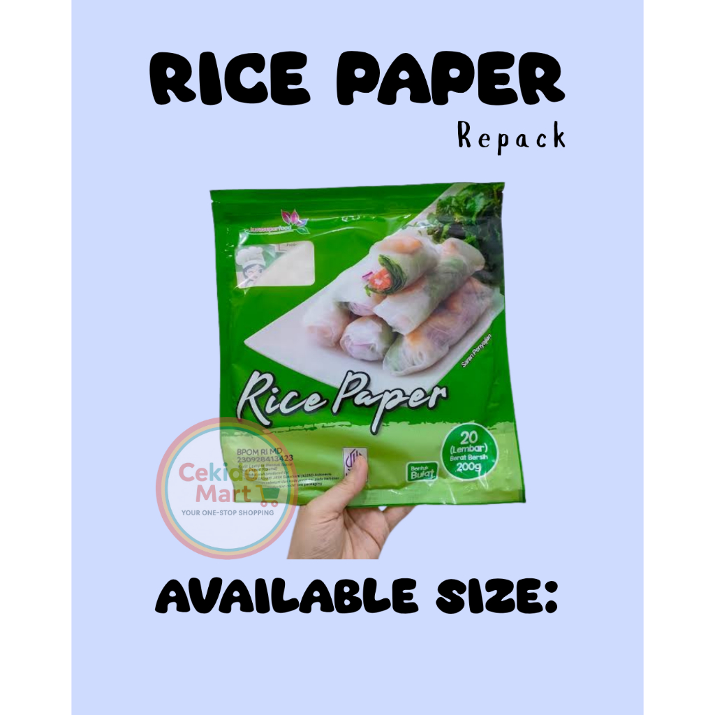

[REPACK] Rice Paper Lumpia Vietnam Spring Roll Banh Trang Halal Bulat