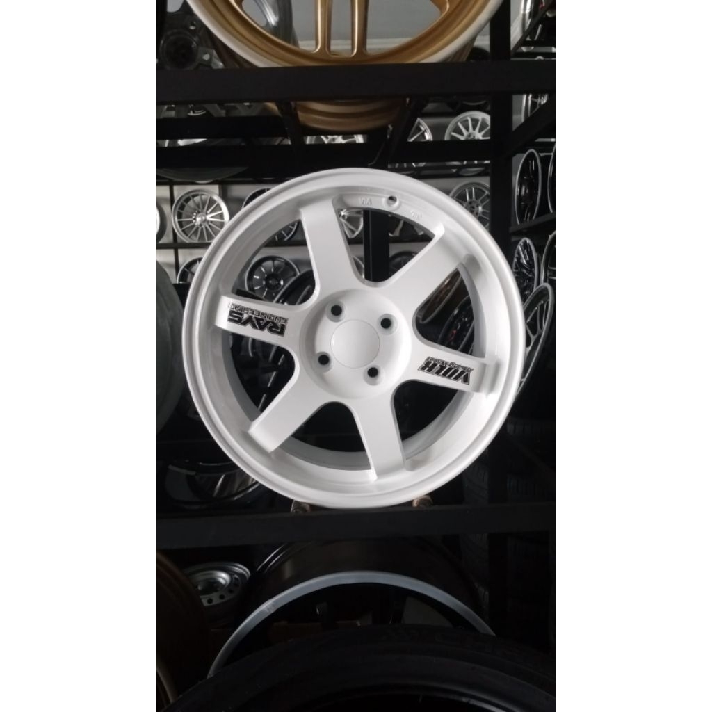 Velg te37 ring 16 lebar 7 pcd 4x100 white