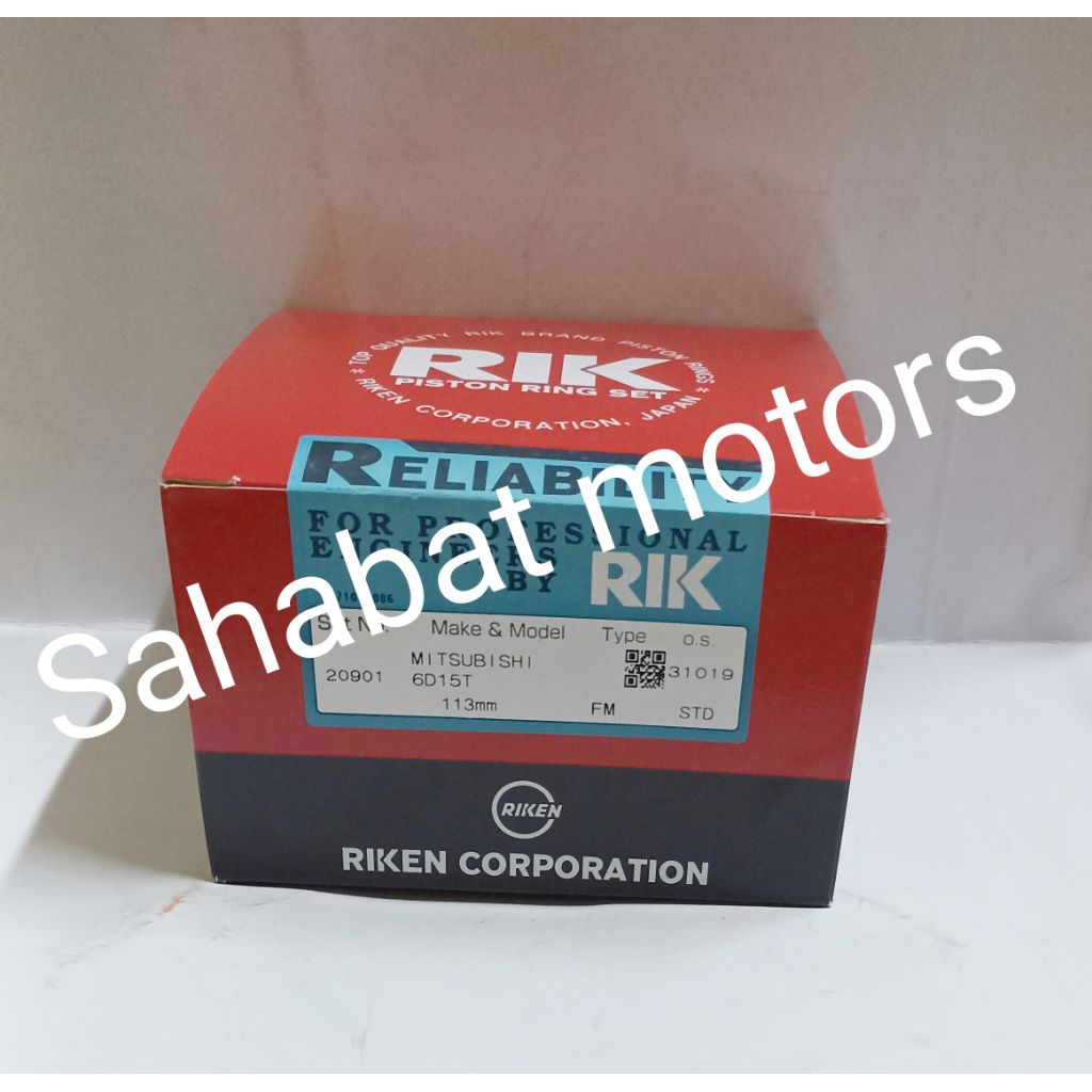 RING PISTON RING SEHER SET MITSUBISHI FUSO 6D15T 6D15 TURBO RIK JAPAN