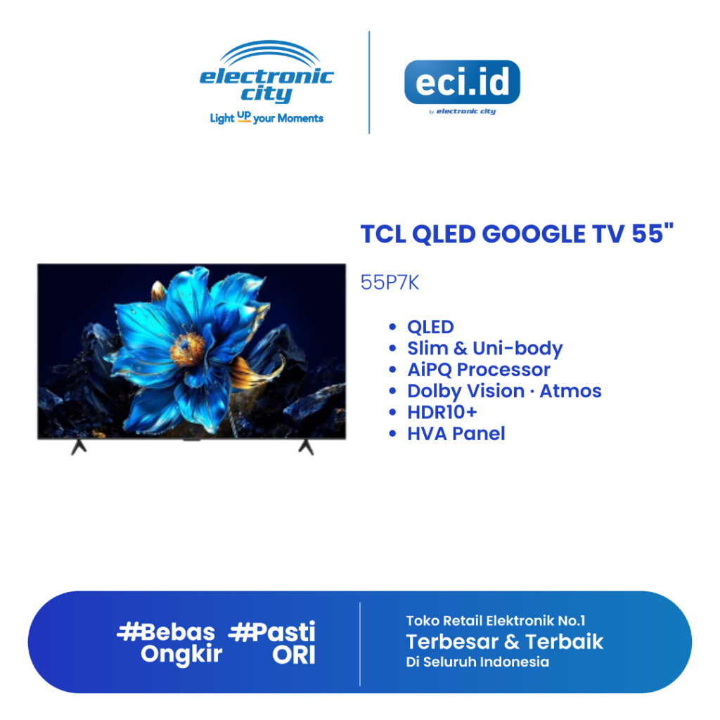 TCL 55 Inch QLED Google TV - 55P7K