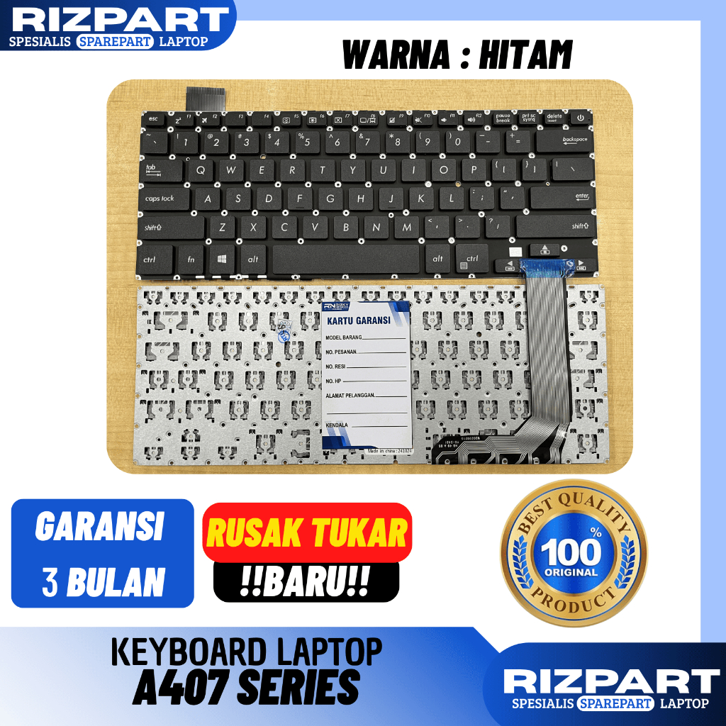 [ORI]  KEYBOARD LAPTOP ASUS A407 A407M A407MA A407U A407UA A407UB A407UF ORIGINAL