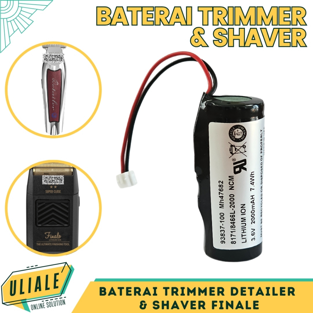 BATERAI TRIMMER DETAILER CORDLESS SHAVER FINALE ALAT CUKUR RAMBUT MESIN CUKUR RAMBUT SPAREPART