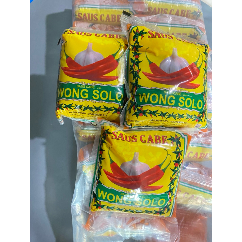 

PROMO!! SAUS CABE WONG SOLO 500 gram ISI 5 pcs LEBIH HEMAT