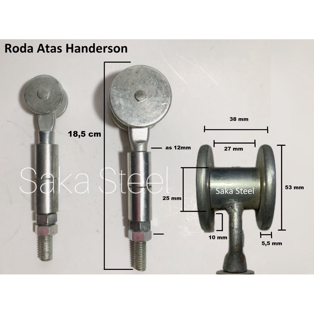 Roda Atas Handerson / Roda Atas  Polos Pintu Lipat Pintu Garasi Roda Gantung Handerson Bosh 2