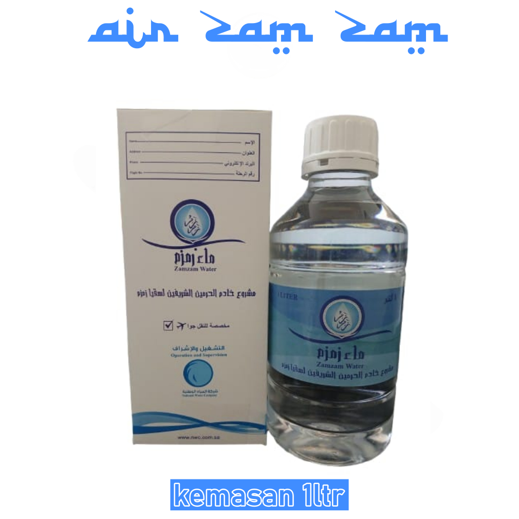 

(NEW) AIR ZAM ZAM 1LITER ASLI 100% ASLI SAUDI