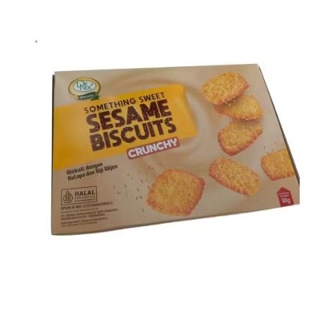 

camilan snack roti biskuit Something sweet 90gr sesame biscuits crunchy biskuit dengan kelapa dan biji wijen