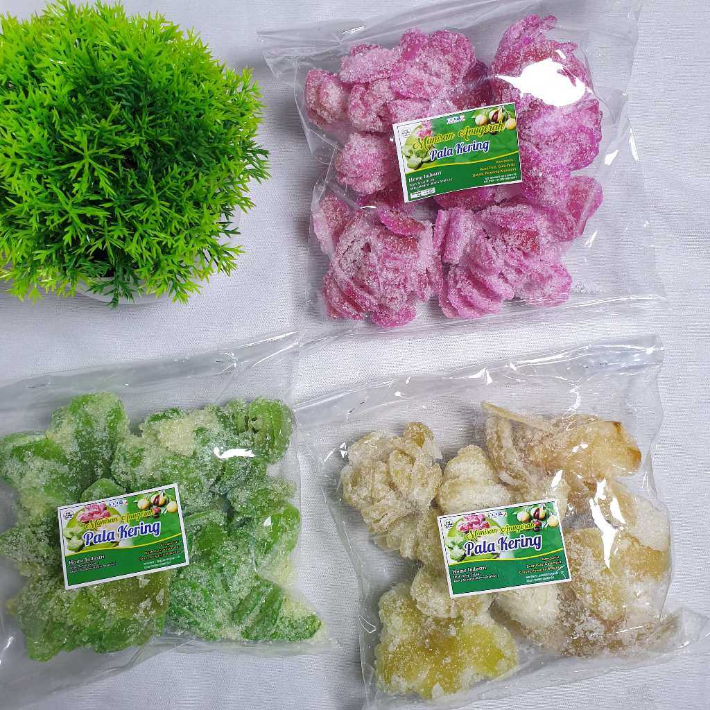 

Manisan pala/ Manisan Buah Pala/ Manisan Buah Pala Kering/ Manisan kering/ buah pala kering/ pala manis 200gram