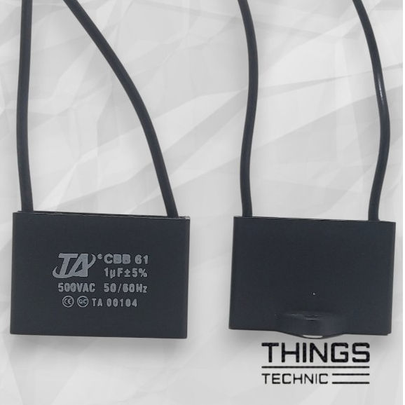 Kapasitor AC CBB61 TA 1uF 500V – Komponen Elektronik