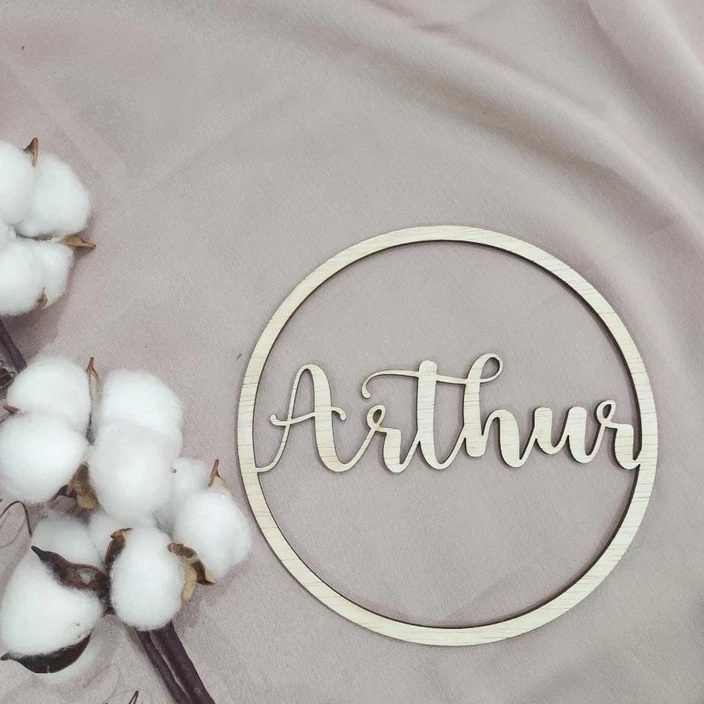 Custom Papan Nama Bayi Cutting Plywood / Papan Nama Bayi New Born