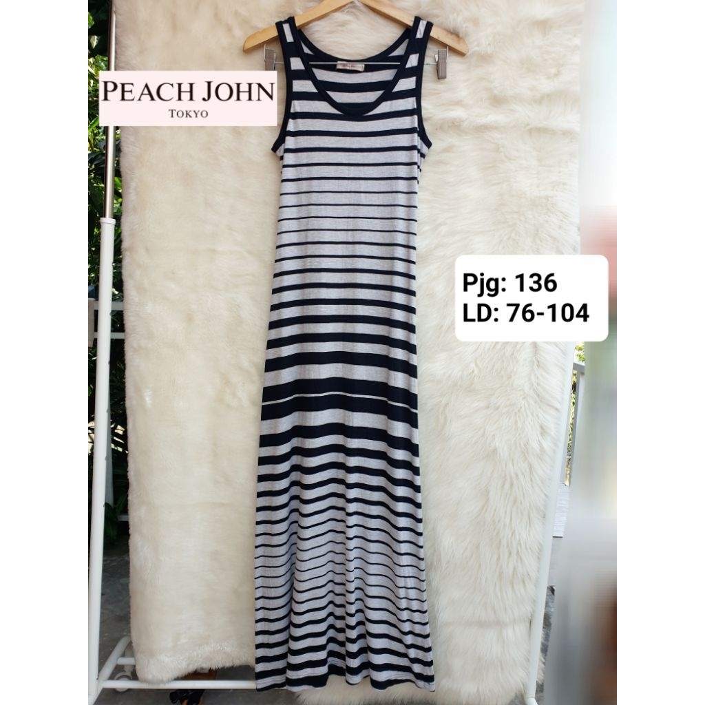 PEACH JOHN Stripes Maxi Dress Longdress
