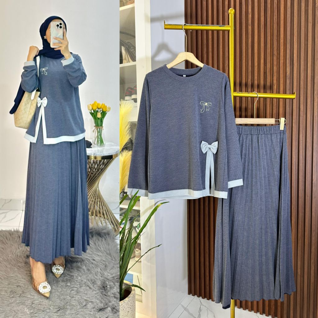 LIVIA SET KNIT IMPORT//COZIE KNIT IMPORT PREMIUM//ONE SET KNIT COLECTION