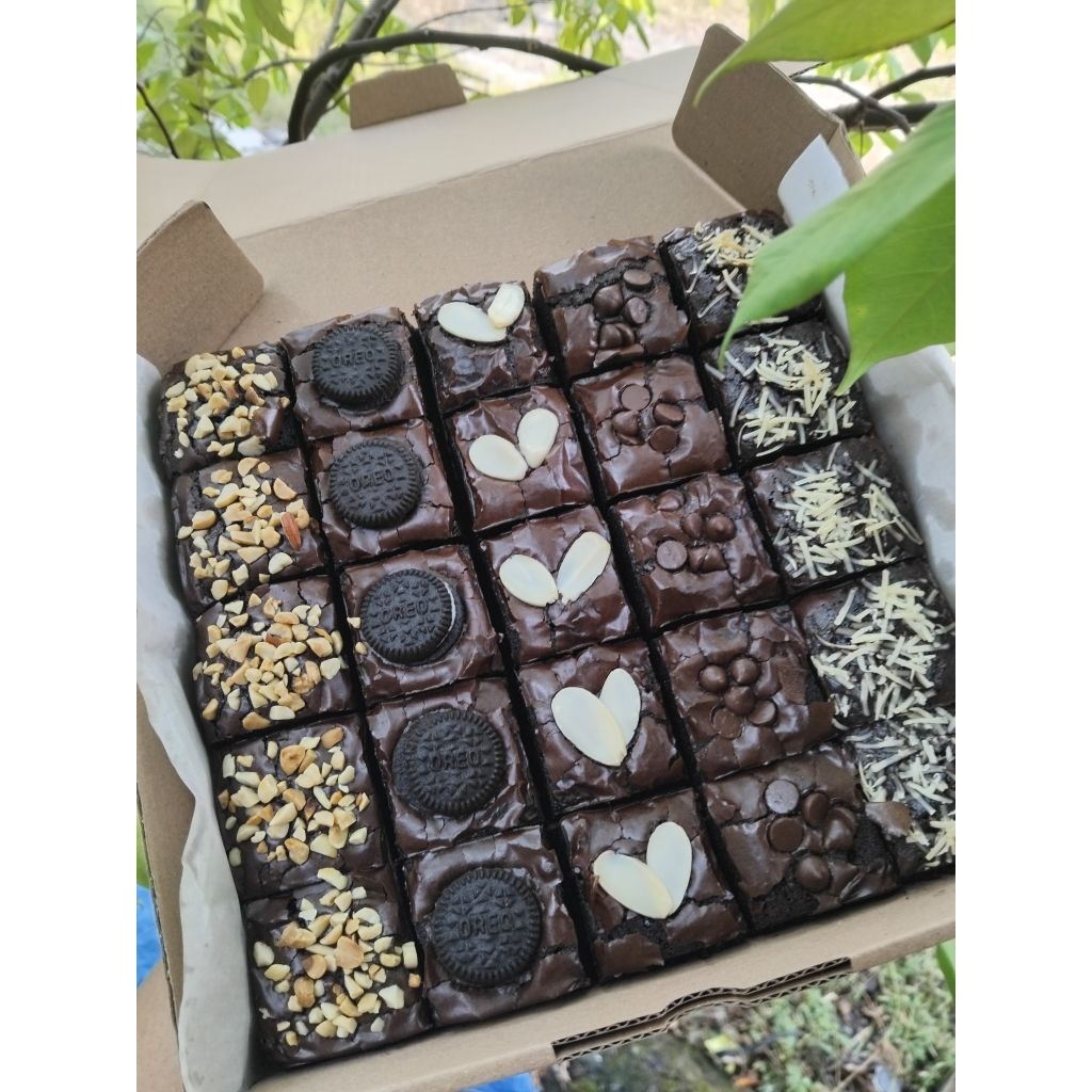 

FUDGY BROWNIES SHINY CRUST