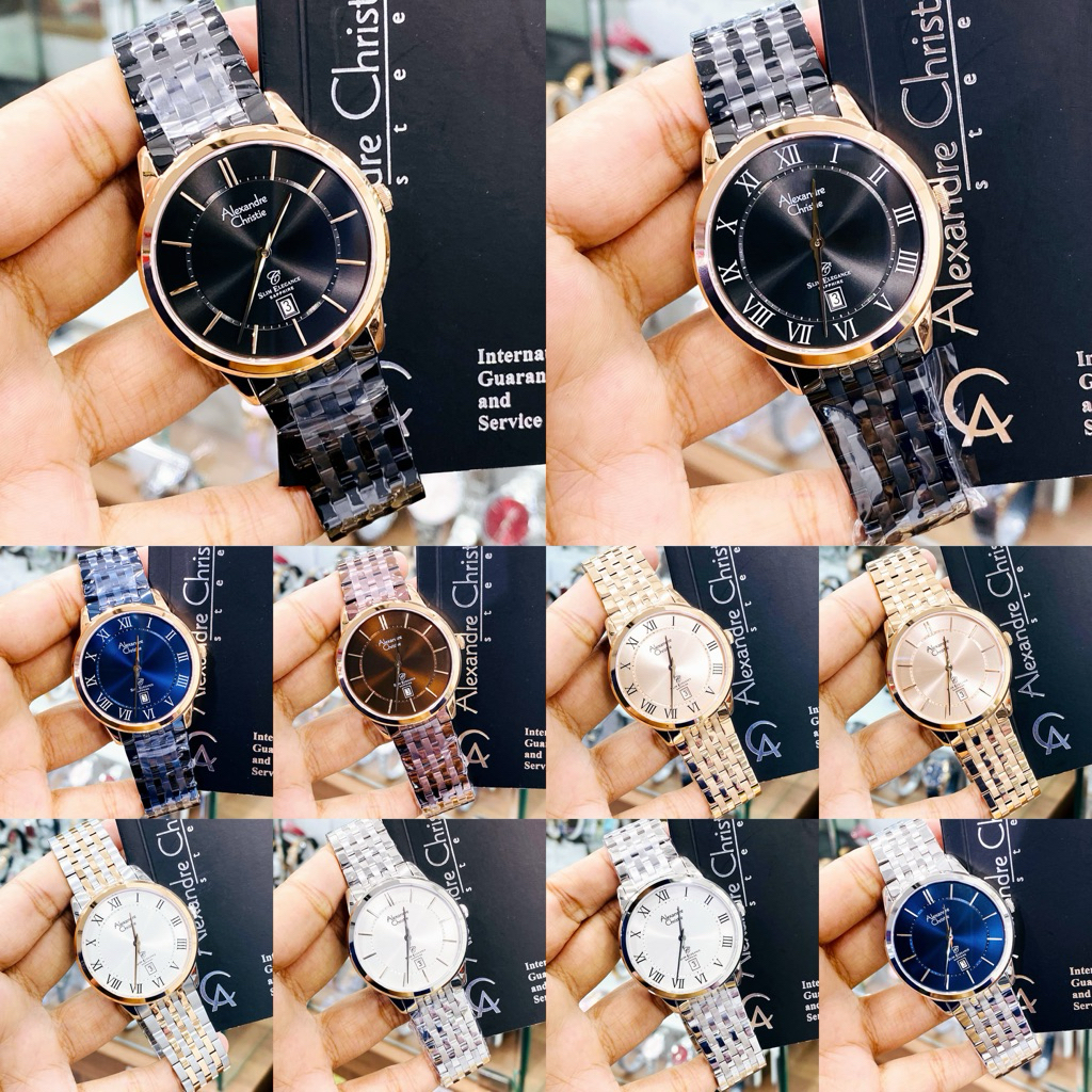 JAM TANGAN PRIA ALEXANDRE CHRISTIE AC 8709 AC8709 SLIM ELEGANCE ORIGINAL