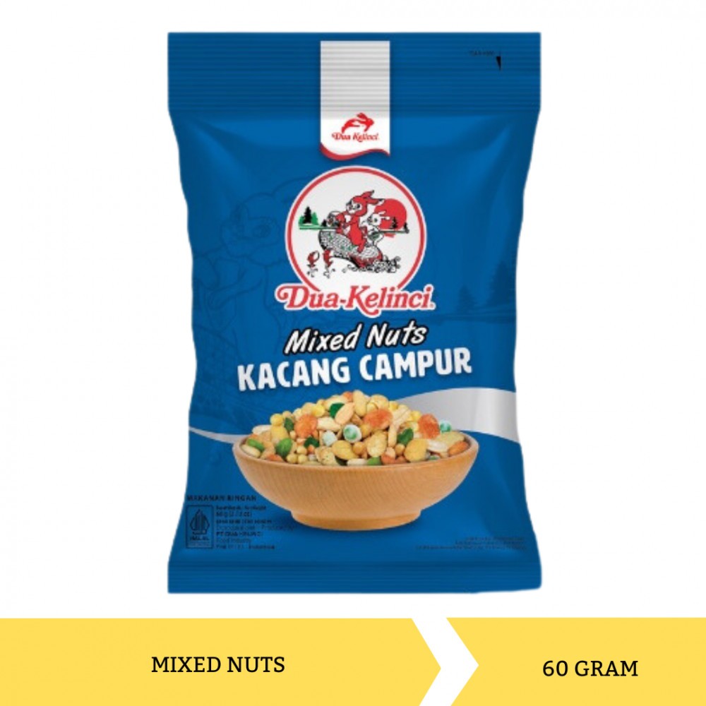 

Dua Kelinci Mixed Nuts Kacang Campur 60g