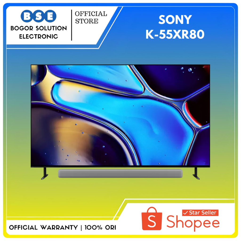 TV OLED Sony 55 Inch BRAVIA 8 K-55XR80 Google TV 55 Inci Sony 4K HDR 55XR80 [GARANSI RESMI]
