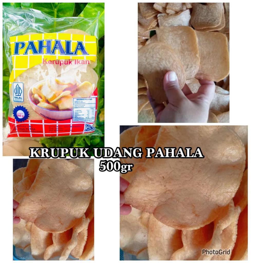 

KRUPUK udang pahala kemasan isi 500gram / kerupuk ikan / kerupuk camilan / tahu tek / soto / rawon