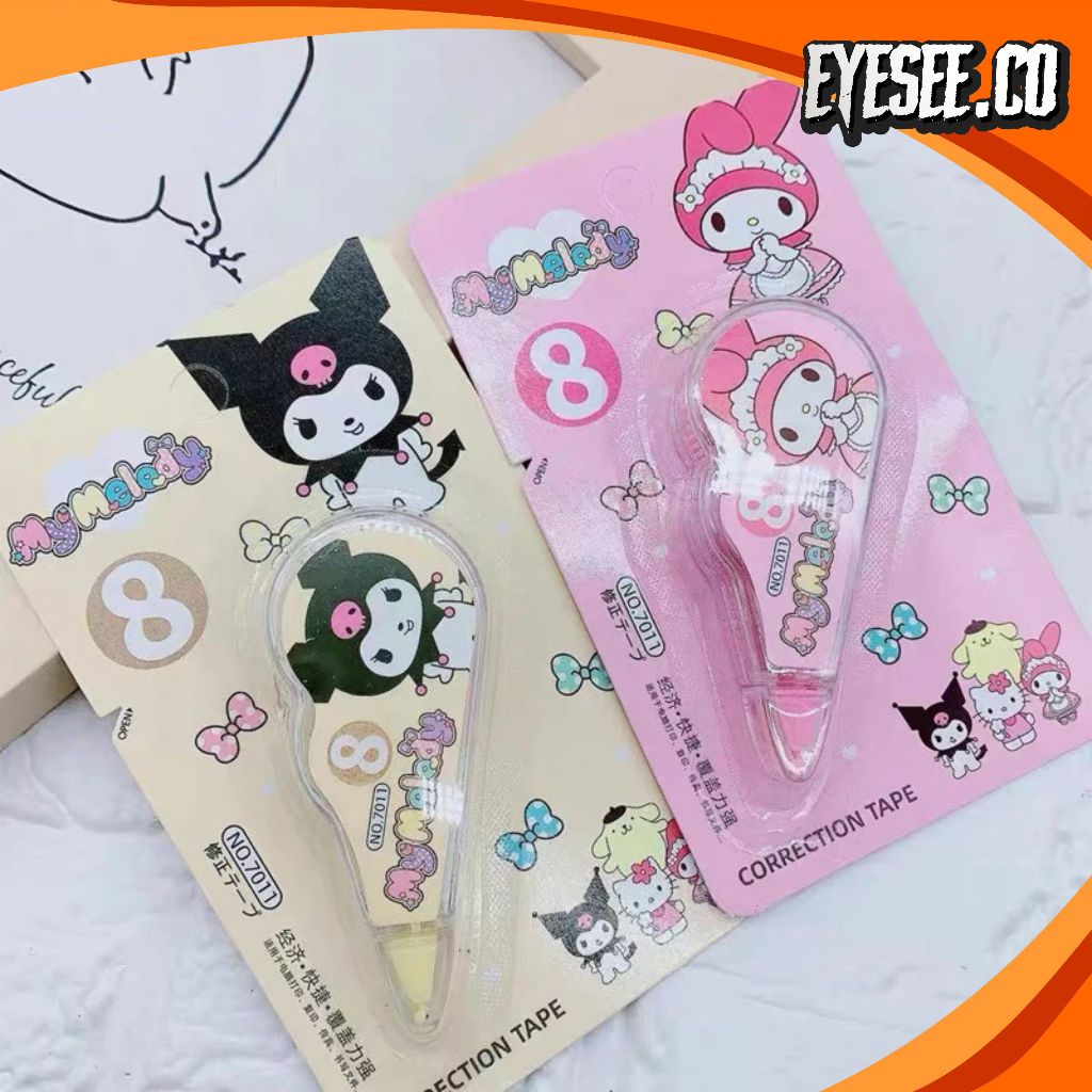

Correction Tape 8 Meter Students Stationary School Multiple Color 8M Tipe X Karakter Lucu Eyesee