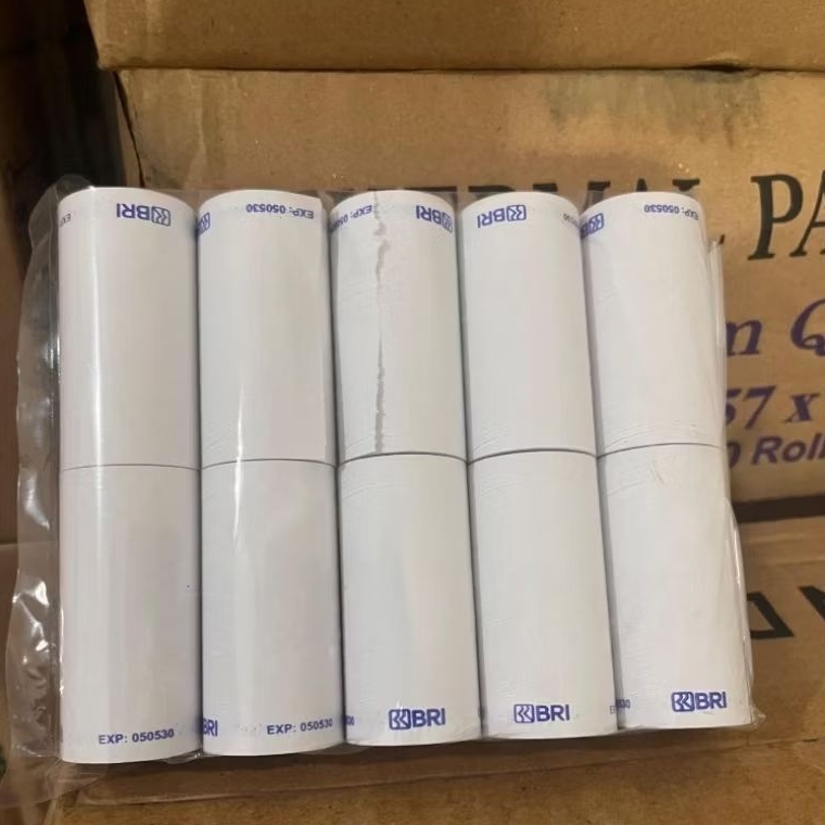 

Kertas Thermal Murah logo bank BRI 58x30 paket 10 Roll