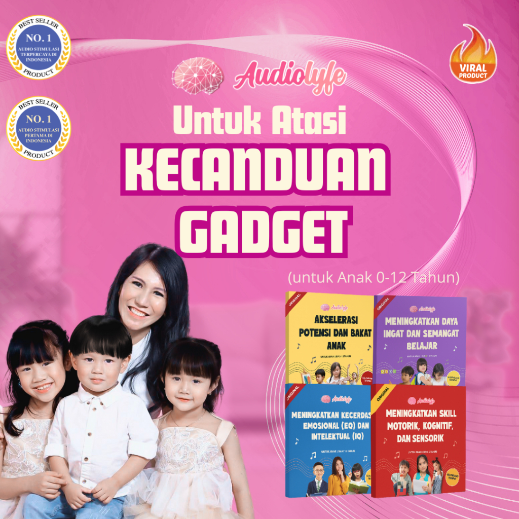 Paket Lengkap Audiolyfe 4 in 1 Untuk Atasi Kecanduan Gadget