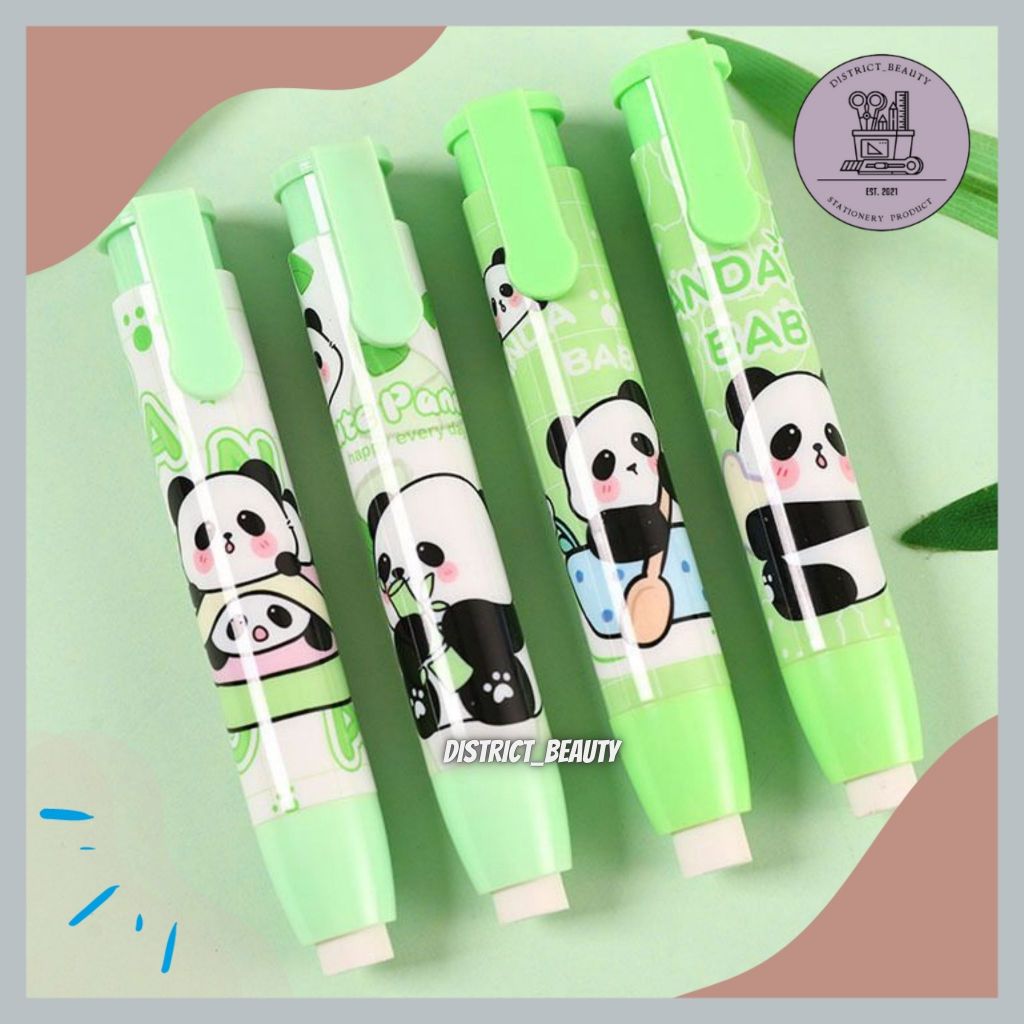 

PENGHAPUS CETEK PANDA PENGHAPUS MEKANIK STIP ERASER PENGHAPUS PENSIL MODEL CETEK MOTIF PANDA SERIES LUCU TERMURAH