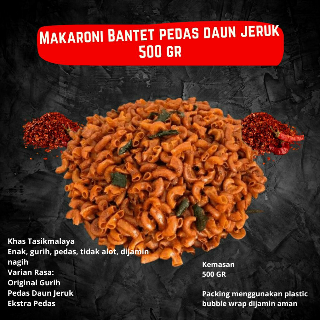 

MAKARONI BANTAT 250 GR, ENAK, NAGIH TIDAK ALOT