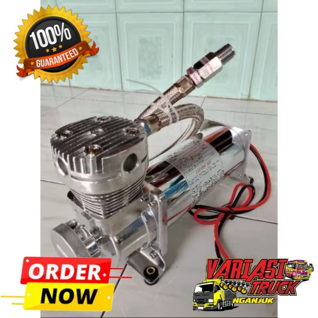 Kompresor Elektrik DC 12v/24v  Motor Compresor Air Suspension/ KOMPRESOR BASURI 200 PSI
