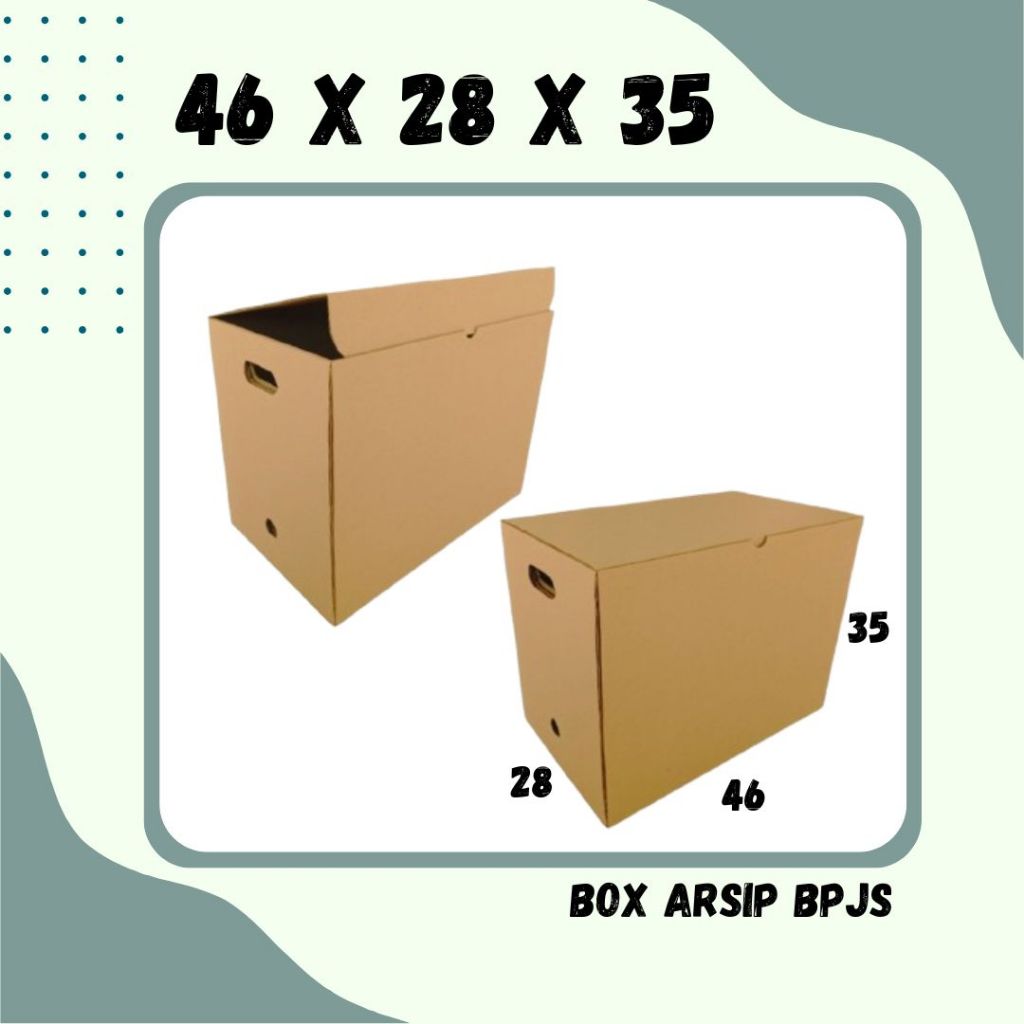 

Box Arsip 46x28x35 (BPJS) Kardus Arsip Dus Packing/polos/File/filebox/arsipbox/box Dokumen