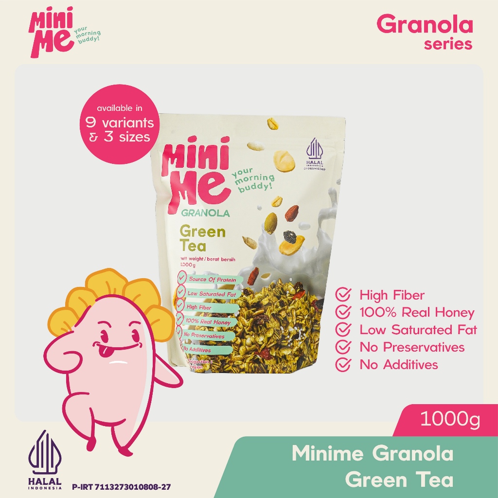 

MINIME Granola - Green Tea 1kg